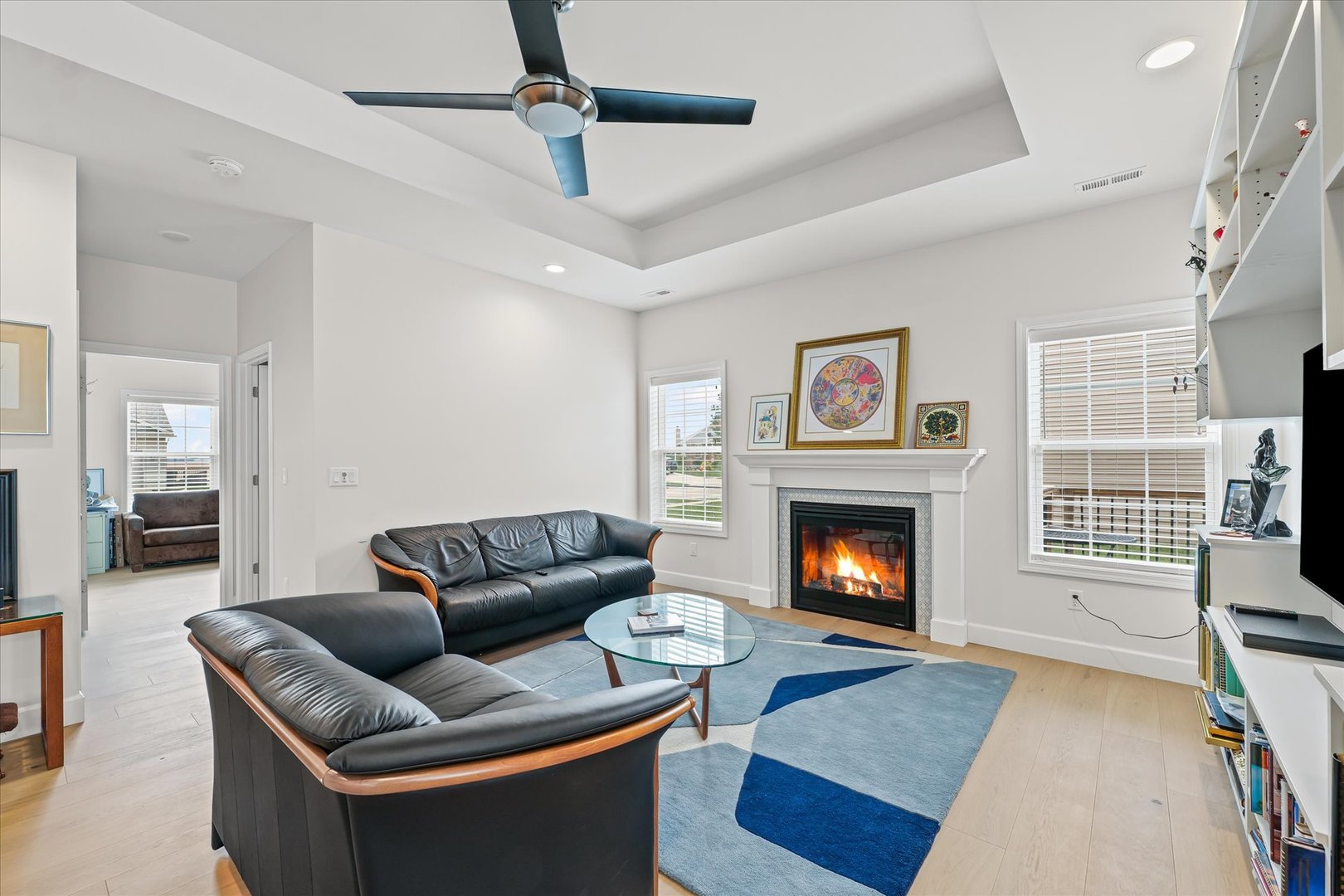 3407 Memory Lane Urbana, IL 61802 - Photo 6 of 30 a living room with furniture and a fireplace
