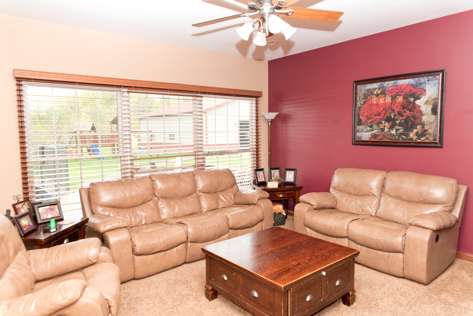 3773 Spring Run Lane Morris, IL 60450 - Photo 9 of 49 a living room with furniture and a large window