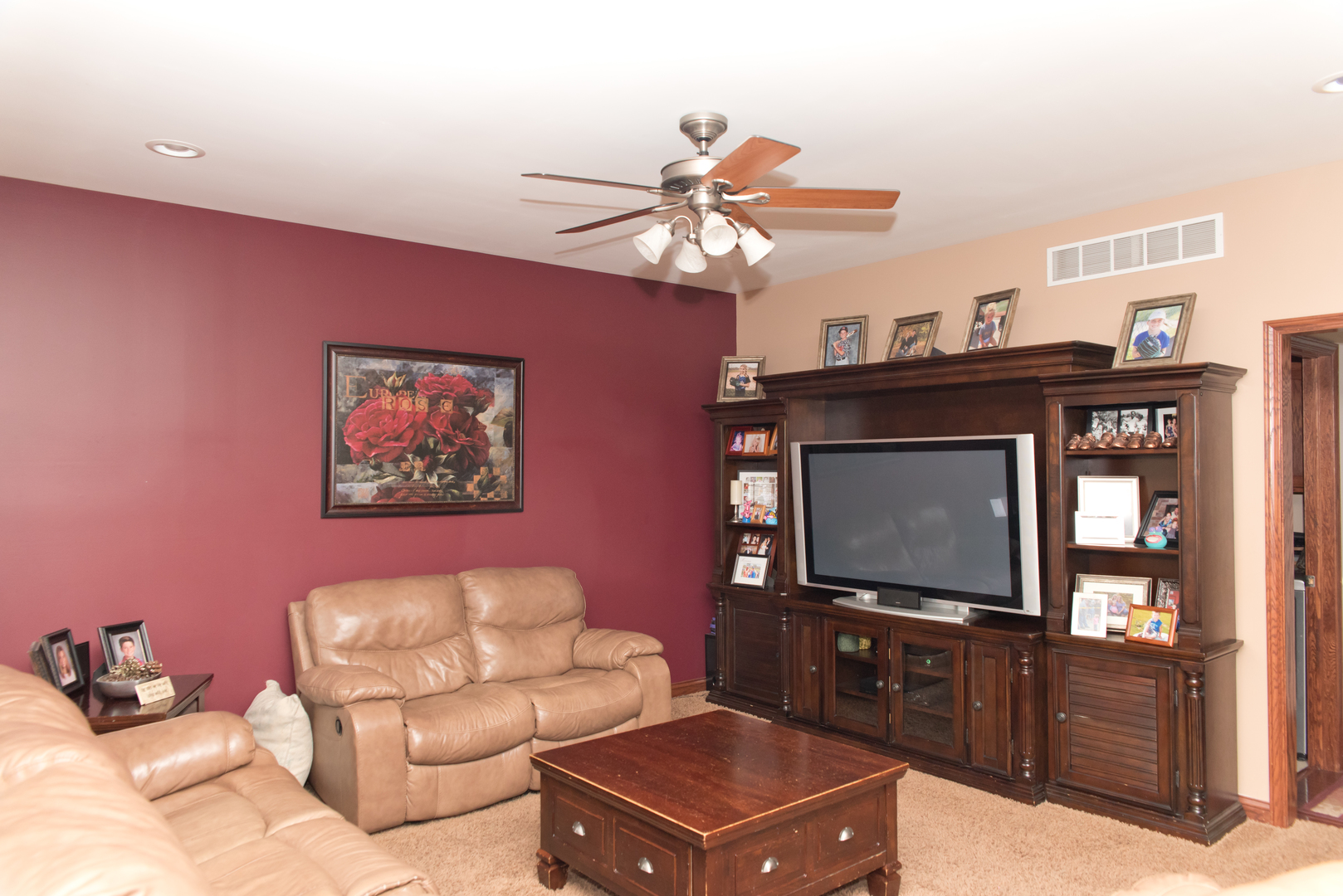 3773 Spring Run Lane Morris, IL 60450 - Photo 10 of 49 a living room with furniture and a flat screen tv