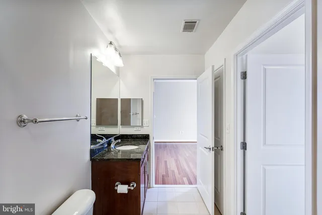 a view of an empty room