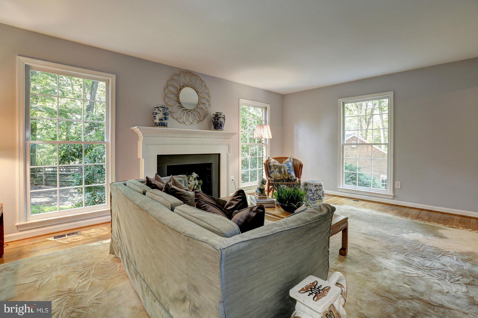 11805 Hunting Ridge Court Potomac, MD 20854 - Photo 5 of 30 Living Room w/ Fireplace