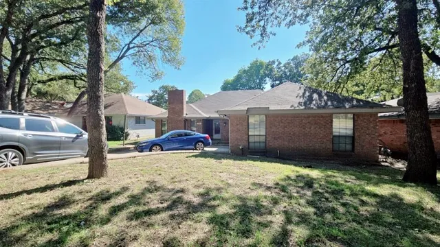 a view of a house with a patio