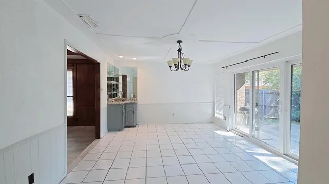 a view of an empty room