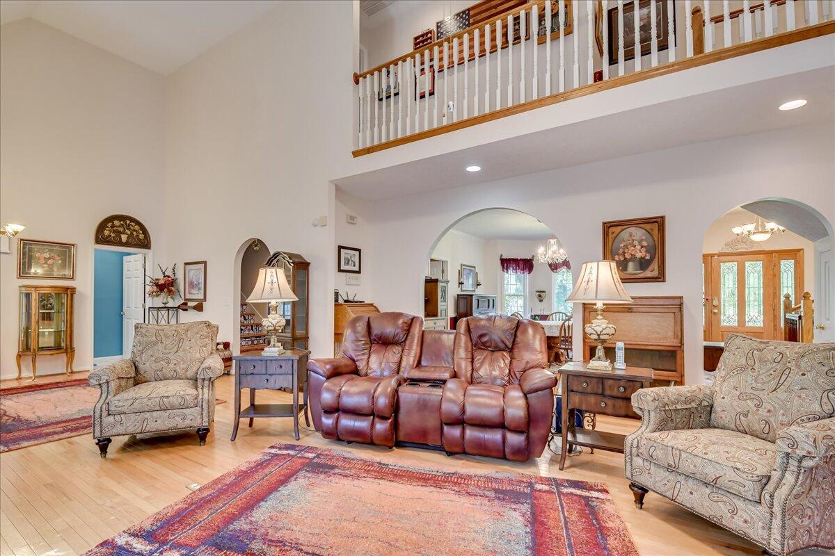 2008 Gregory Lake Road North Augusta, SC 29860 - Photo 5 of 56 Upstairs landing overlooks this gorgeous, extra large family room.