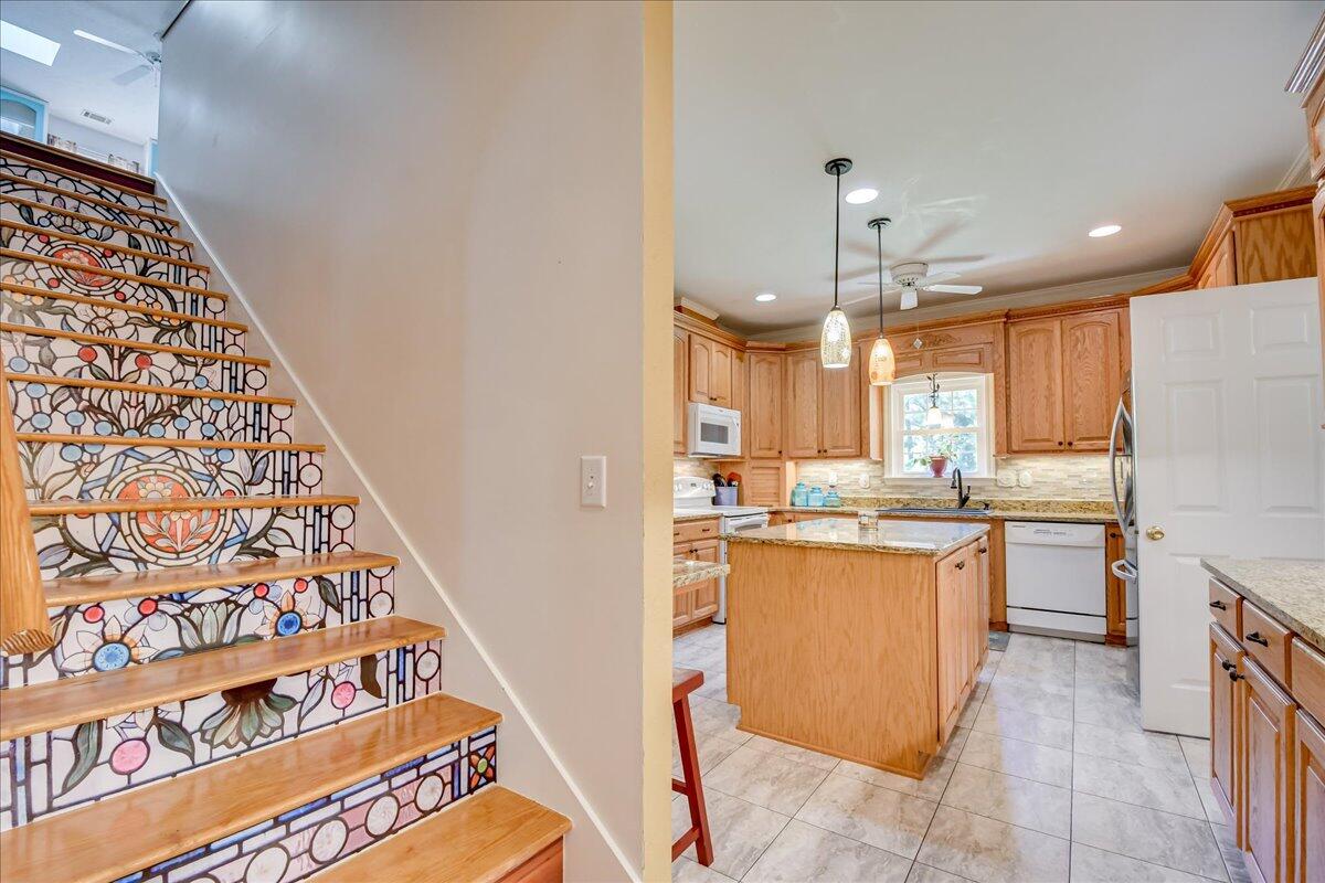 2008 Gregory Lake Road North Augusta, SC 29860 - Photo 53 of 56 Separate stairs from Kitchen lead to Bonus/ Hobby room.
