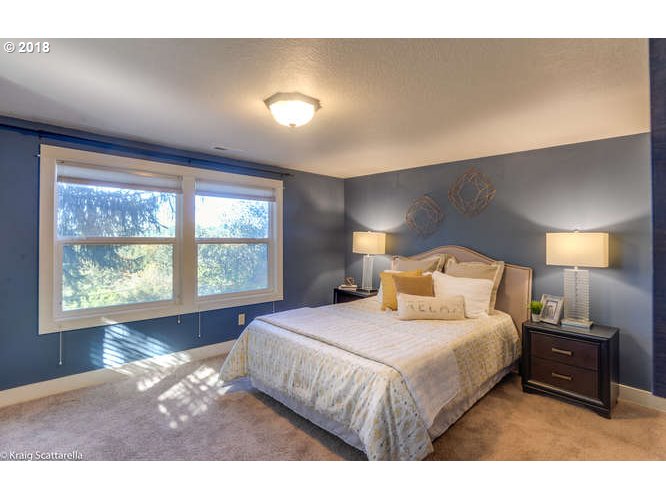 9506 Southwest Boones Ferry Road Portland, OR 97219 - Photo 15 of 32 a bedroom with a bed and a tv