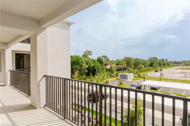 a city view from a balcony