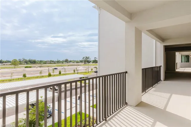 a city view from balcony