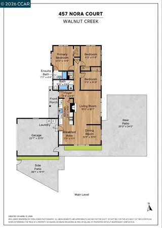 $1,195,000 | 457 Nora Court, Walnut Creek, CA 94597
