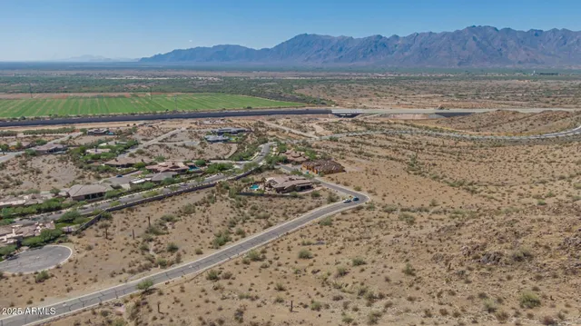 a view of an outdoor space and mountain view