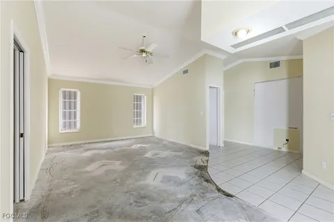 a view of an empty room