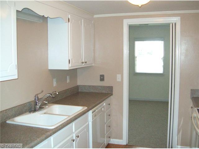 2970 St Marks Road Southwest, Unit D Winston-Salem, NC 27103 - Photo 4 of 14 Kitchen. Great Galley Kitchen with new dishwasher