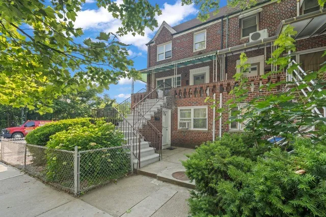 a view of a garden with plants