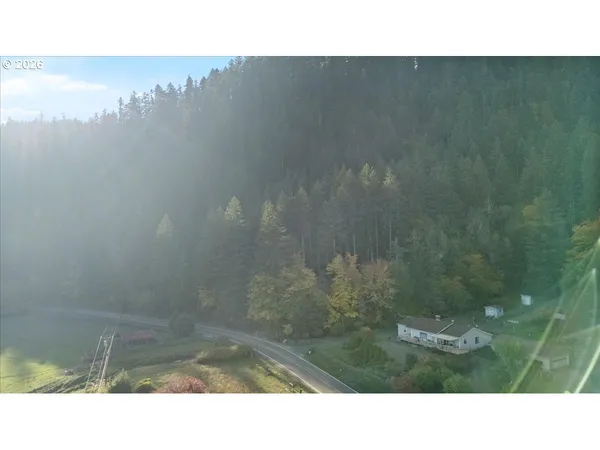 a view of a backyard of the house