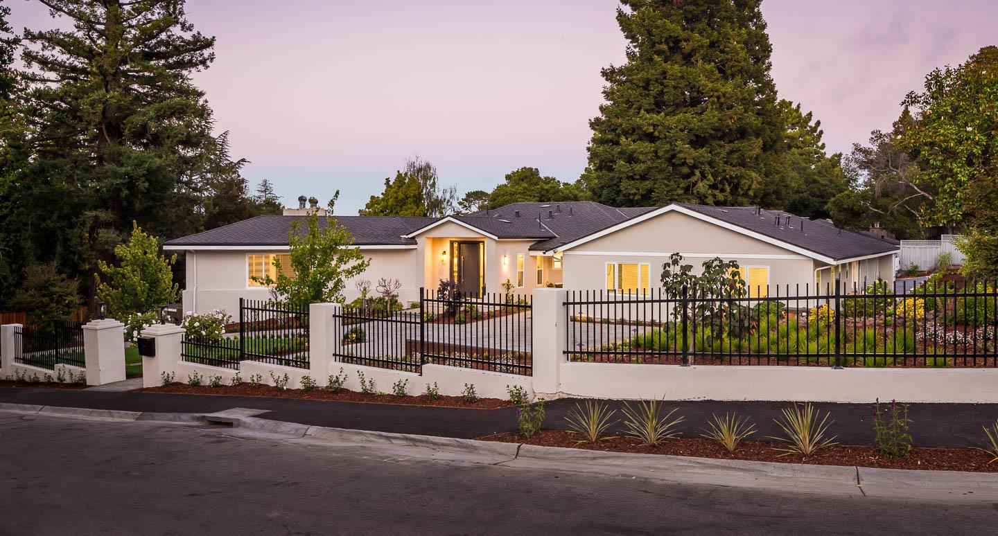 785 Pullman Road Hillsborough, CA 94010 - Photo 1 of 1 a front view of a house with a porch