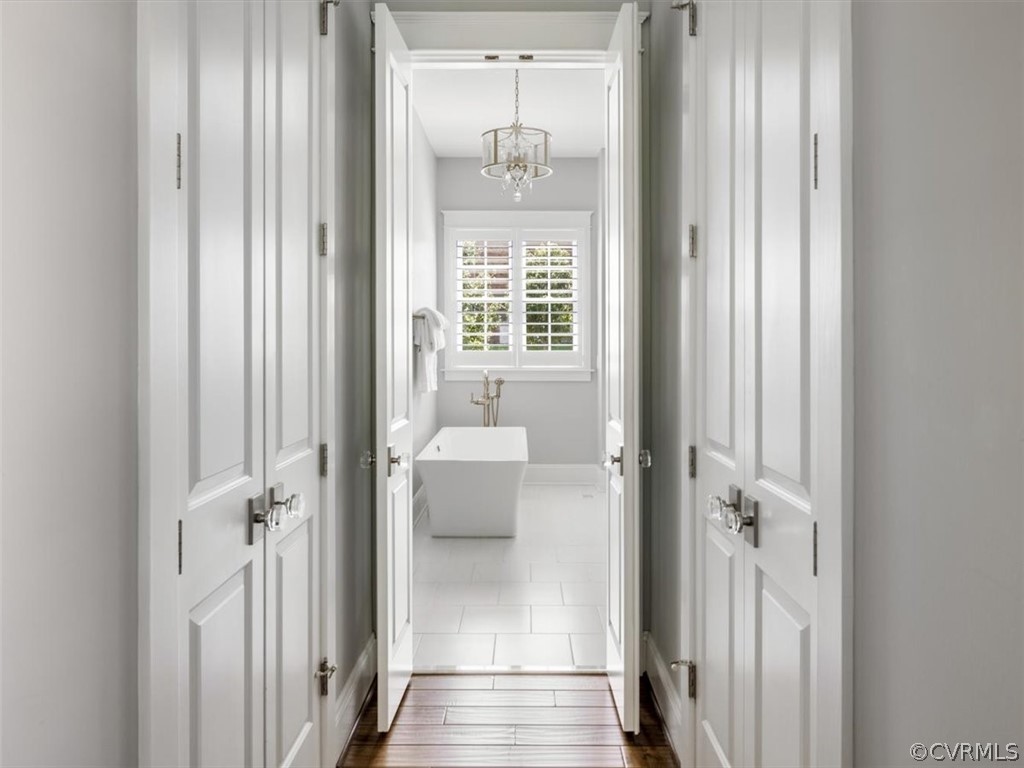 13536 Kelham Road Midlothian, VA 23113 - Photo 22 of 49 a view of a bathroom from a hallway