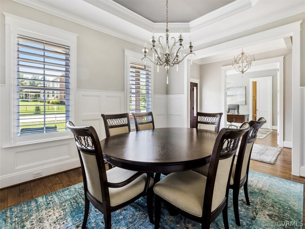 13536 Kelham Road Midlothian, VA 23113 - Photo 6 of 49 a view of a dining room with furniture window and wooden floor