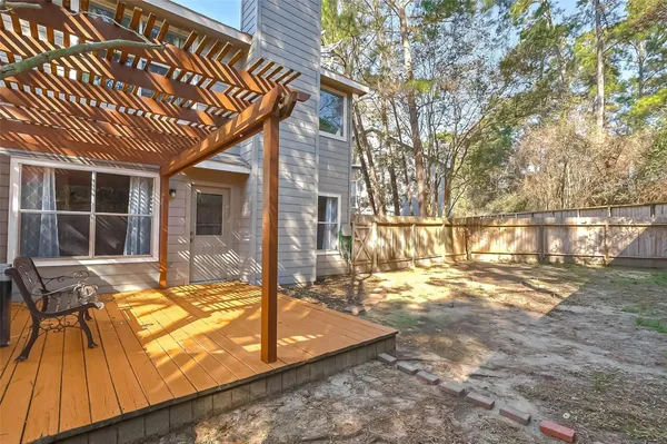 a backyard of a house with a outdoor space