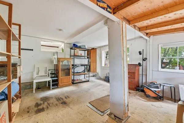 a view of a storage & utility room