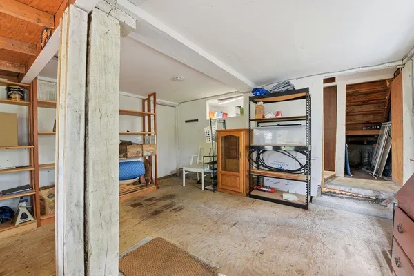 a view of storage and utility room
