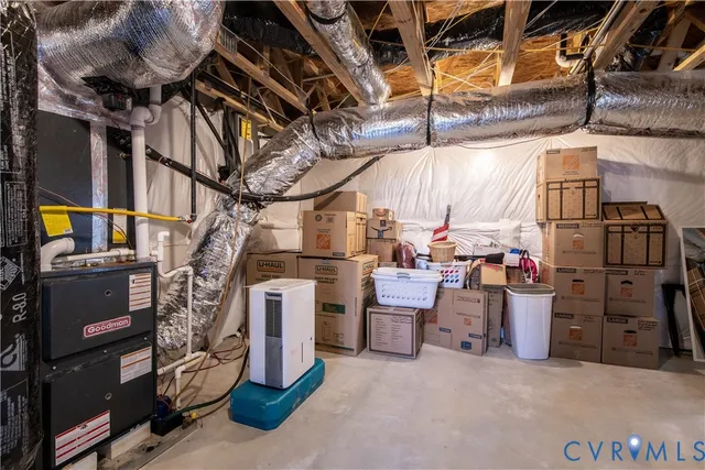 a view of storage and utility room