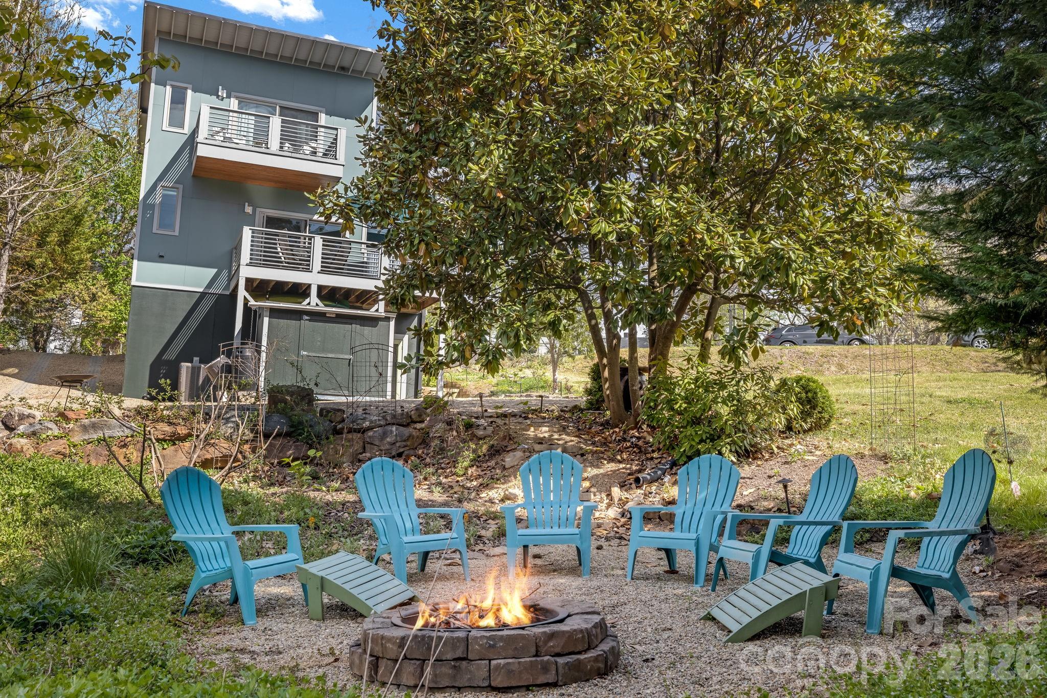14 Sulphur Springs Road Asheville, NC 28806 - Photo 21 of 29 a backyard of a house with outdoor seating