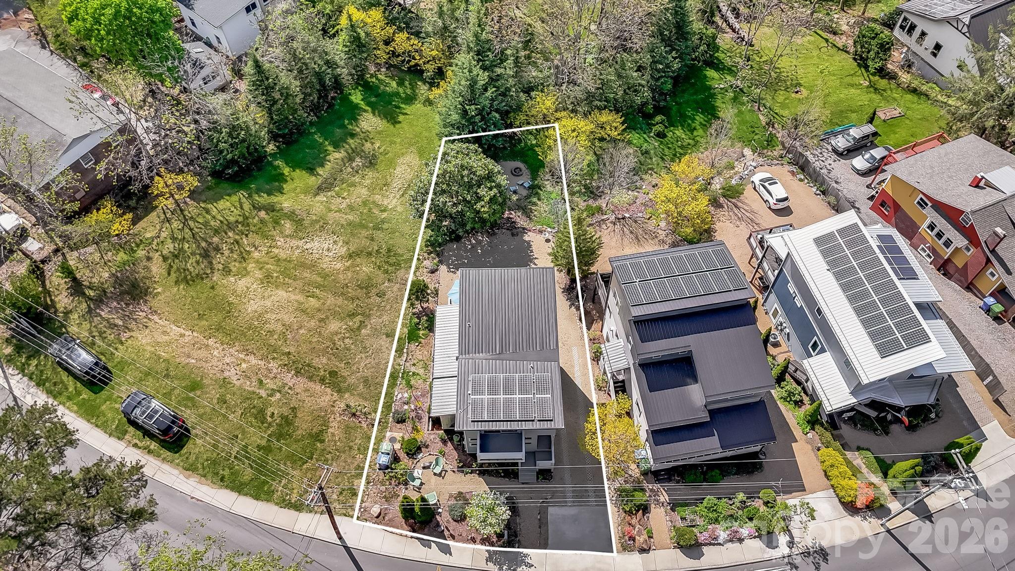 14 Sulphur Springs Road Asheville, NC 28806 - Photo 28 of 29 an aerial view of residential houses with outdoor space