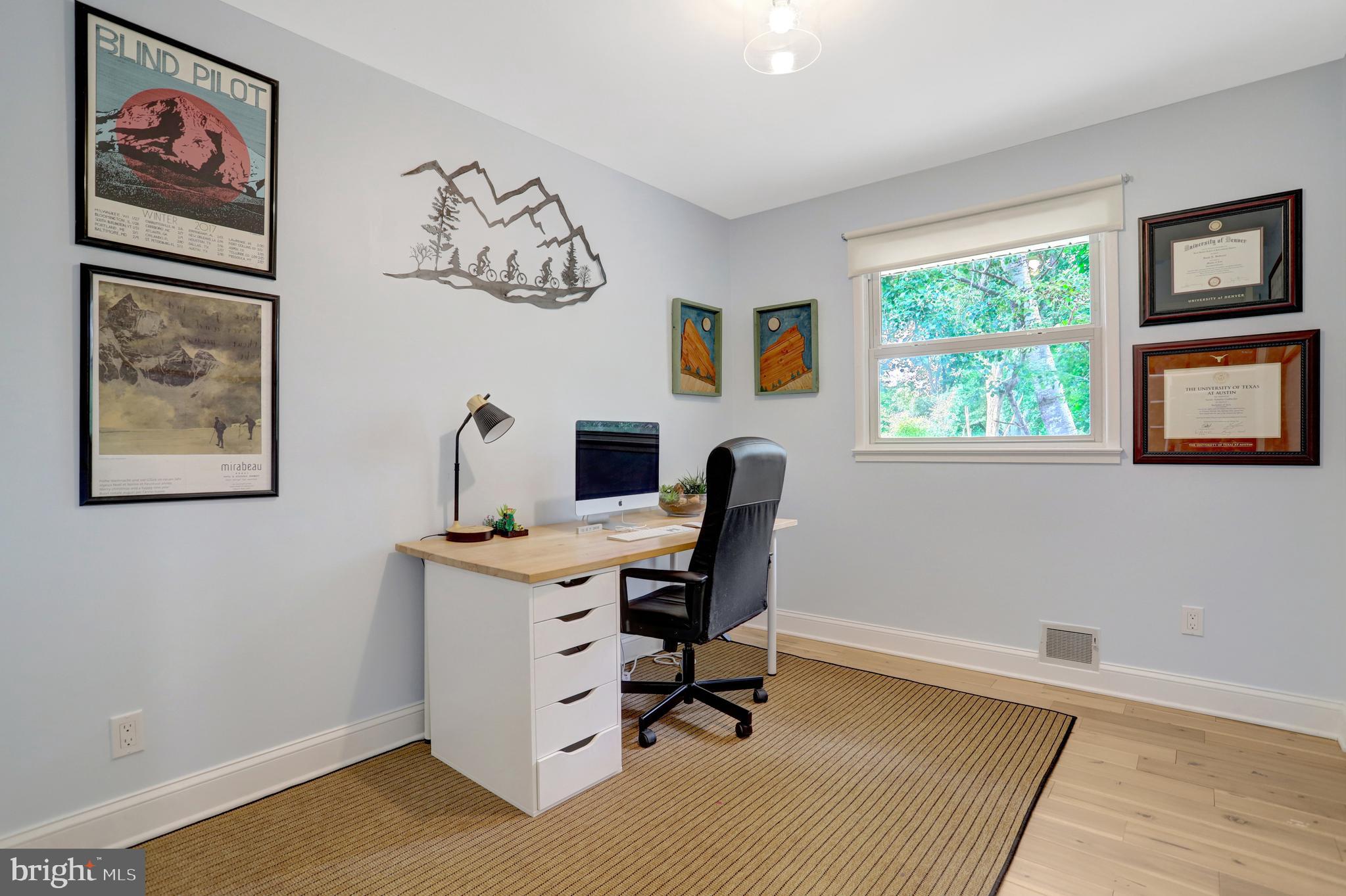 5418 Inverchapel Road Springfield, VA 22151 - Photo 33 of 94 a view of a workspace with furniture and a window