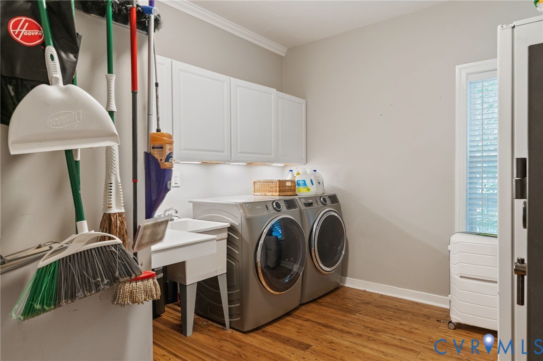 1755 Dispatch Road Quinton, VA 23141 - Photo 40 of 86 a utility room with dryer and washer