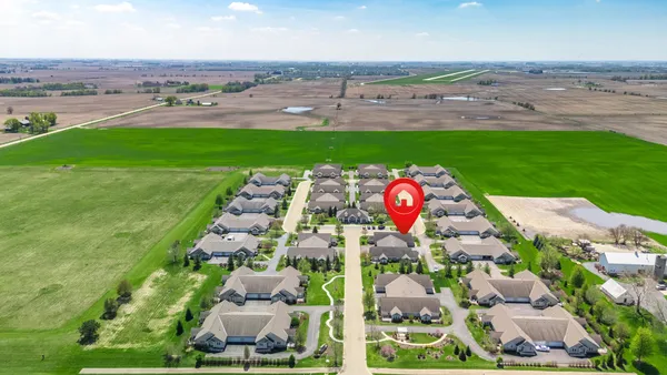 an aerial view of multiple house