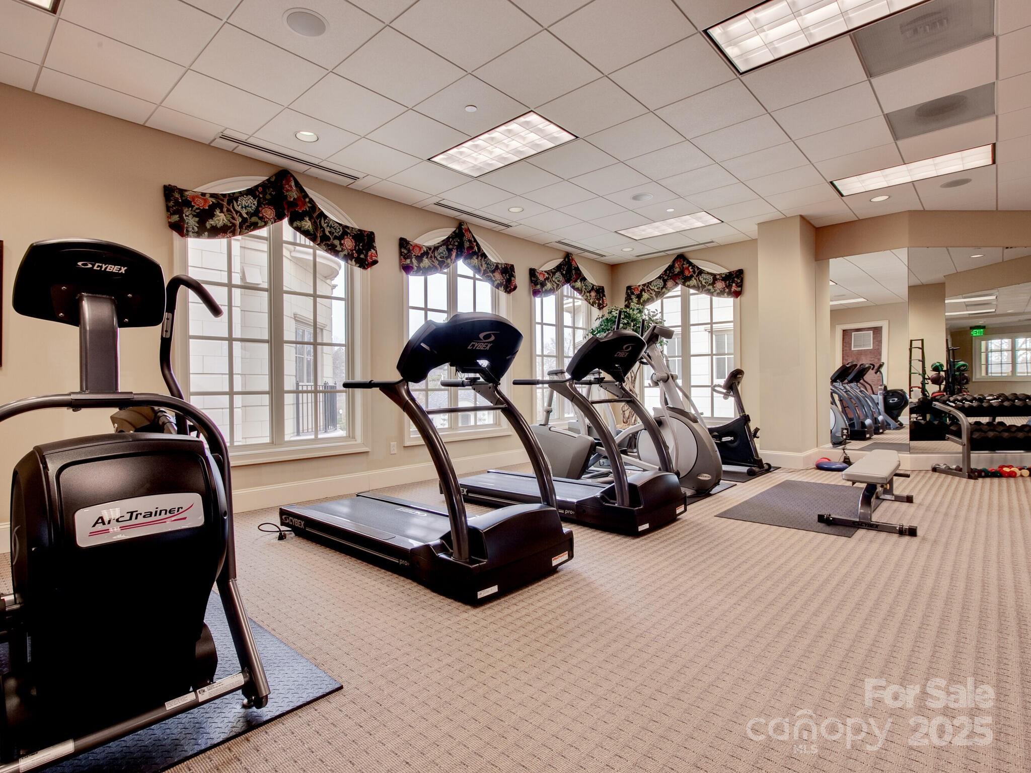 2823 Providence Road, Unit 152 Charlotte, NC 28211 - Photo 36 of 41 a view of a room with gym equipment