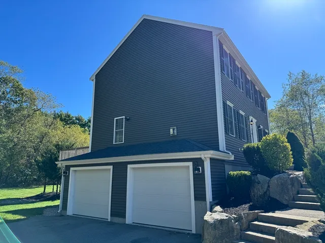 a backyard of a house