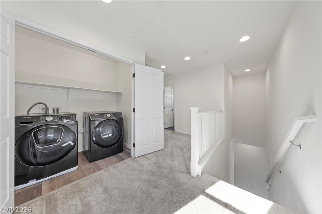 290 Cape Seville Place Henderson, NV 89015 - Photo 21 of 50 Upstairs laundry room with upgraded washer and dryer.