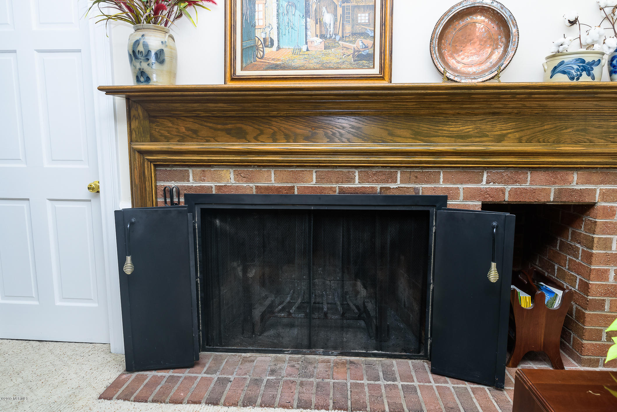 8567 Stantonsburg Road Farmville, NC 27828 - Photo 12 of 27 Wood burning fireplace with custom built mantel