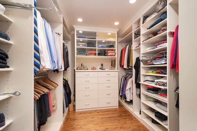 840 Longview Road Hillsborough, CA 94010 - Photo 16 of 49 a view of walk in closet with clothes and shoes