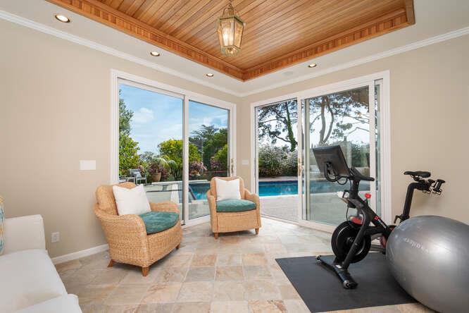 840 Longview Road Hillsborough, CA 94010 - Photo 39 of 49 a living room with furniture and a large window