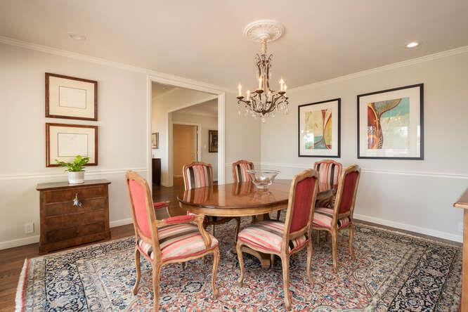 840 Longview Road Hillsborough, CA 94010 - Photo 7 of 49 a view of a dining room with furniture