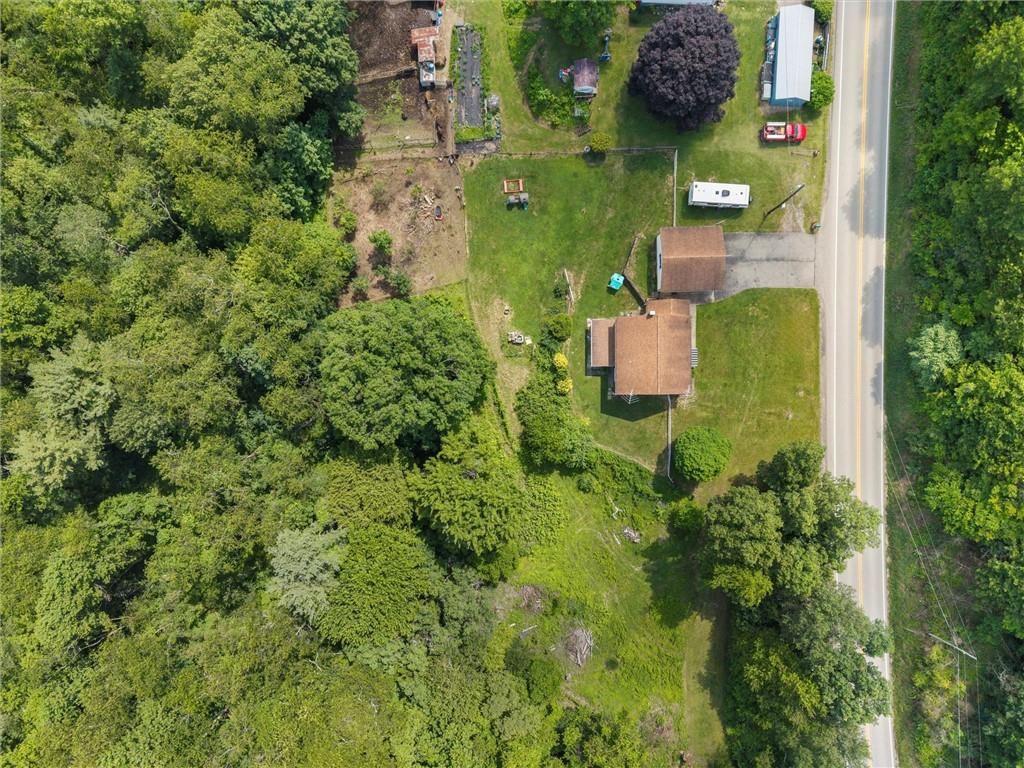 2184 Dime Road Vandergrift, PA 15690 - Photo 19 of 25 an aerial view of a house with a yard basket ball court and outdoor seating