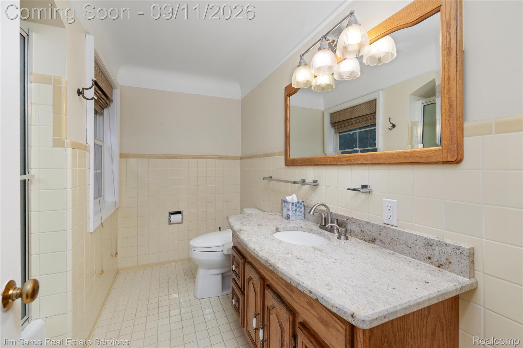 1445 Devonshire Road Grosse Pointe, MI 48230 - Photo 18 of 30 Vanity with stone countertop and integrated sink