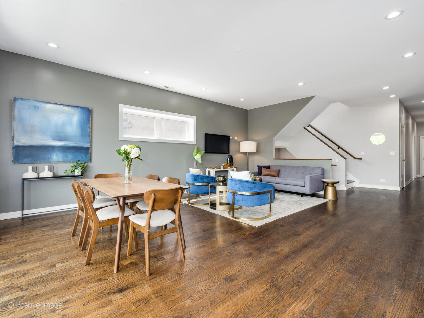 1832 West Rice Street, Unit 3 Chicago, IL 60622 - Photo 13 of 30 a view of a dining room with furniture and wooden floor