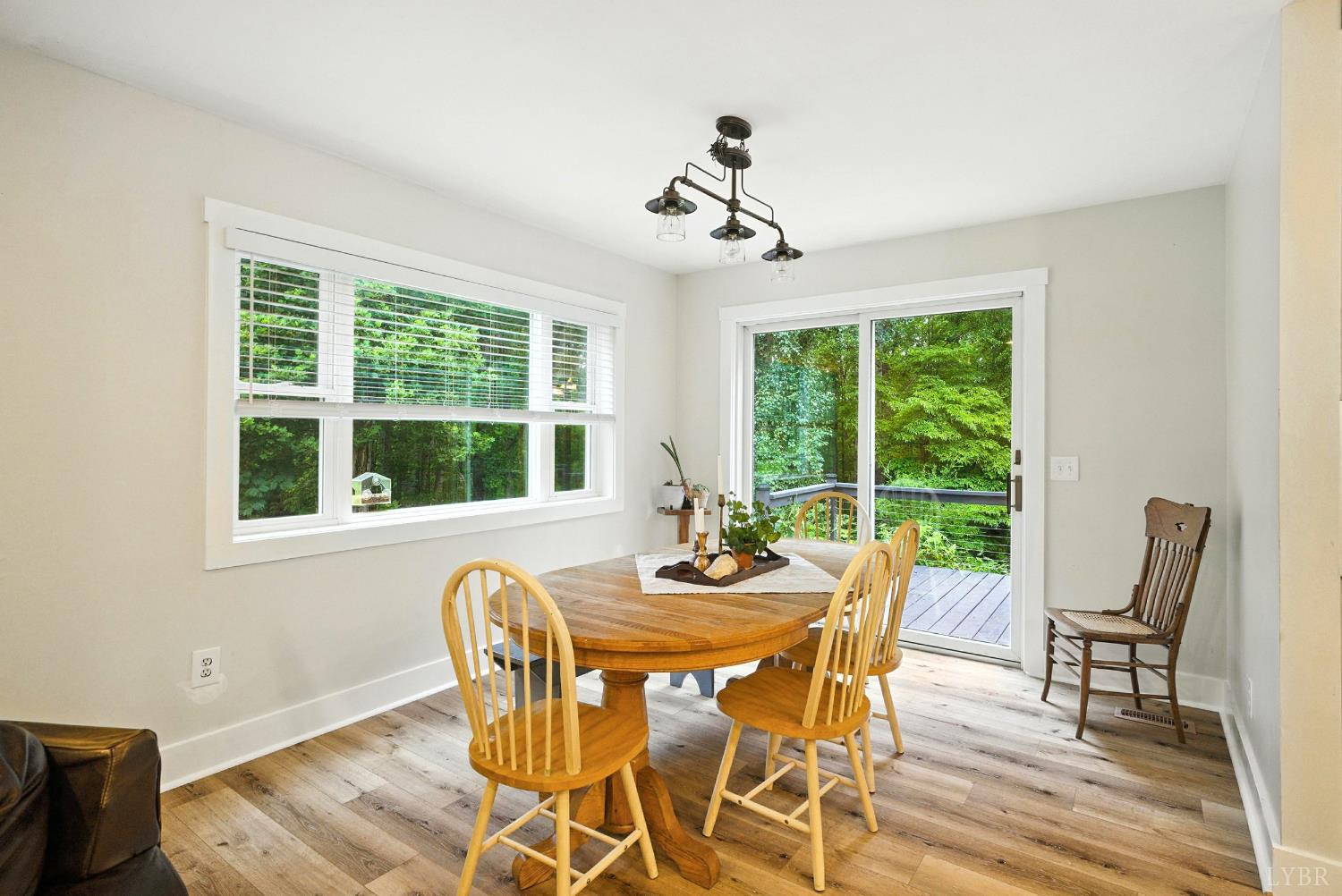 2078 Featherfin Road Prospect, VA 23960 - Photo 11 of 49 a dining room with furniture a chandelier and wooden floor