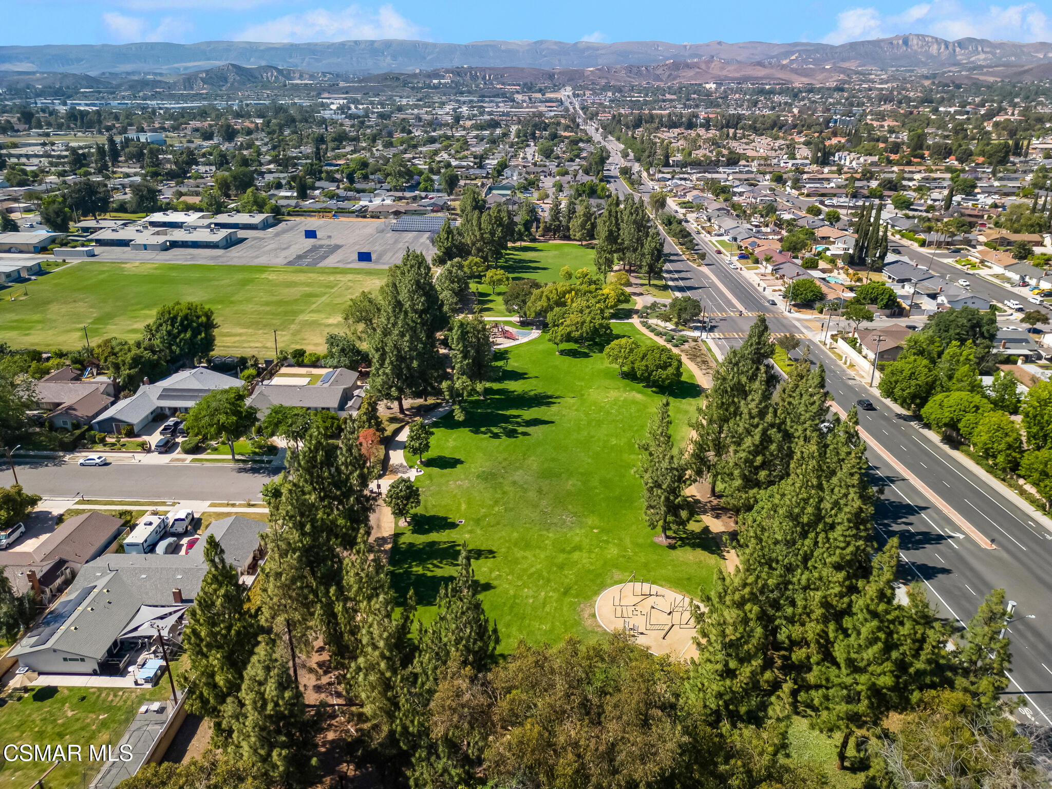 837 Hillview Circle Simi Valley, CA 93065 - Photo 37 of 37 an aerial view of residential houses with outdoor space