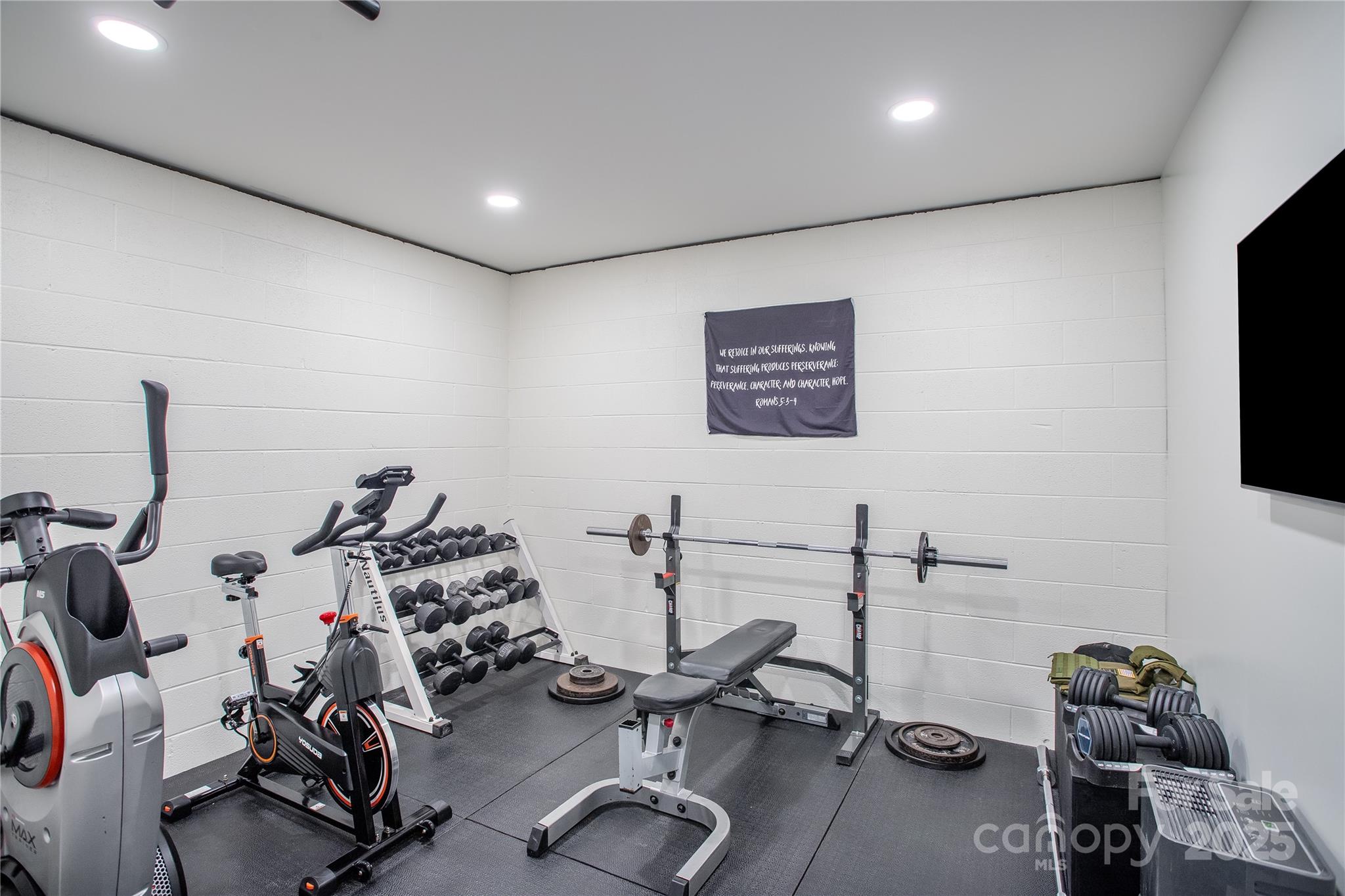 100 Kinloch Lane Clyde, NC 28721 - Photo 31 of 39 a view of a room with gym equipment