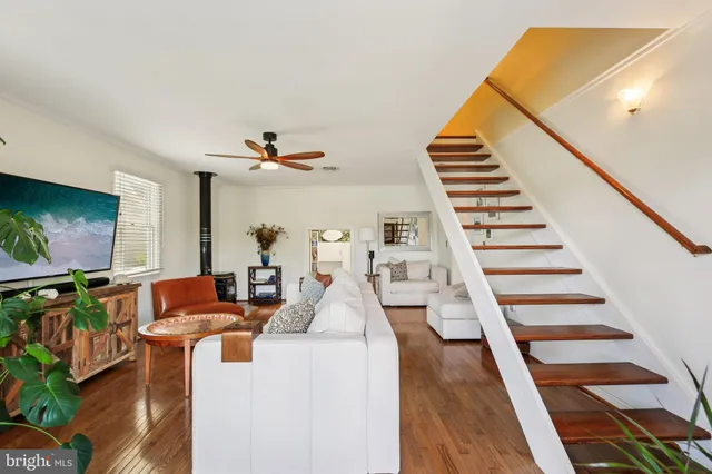 a bedroom with furniture and a bed