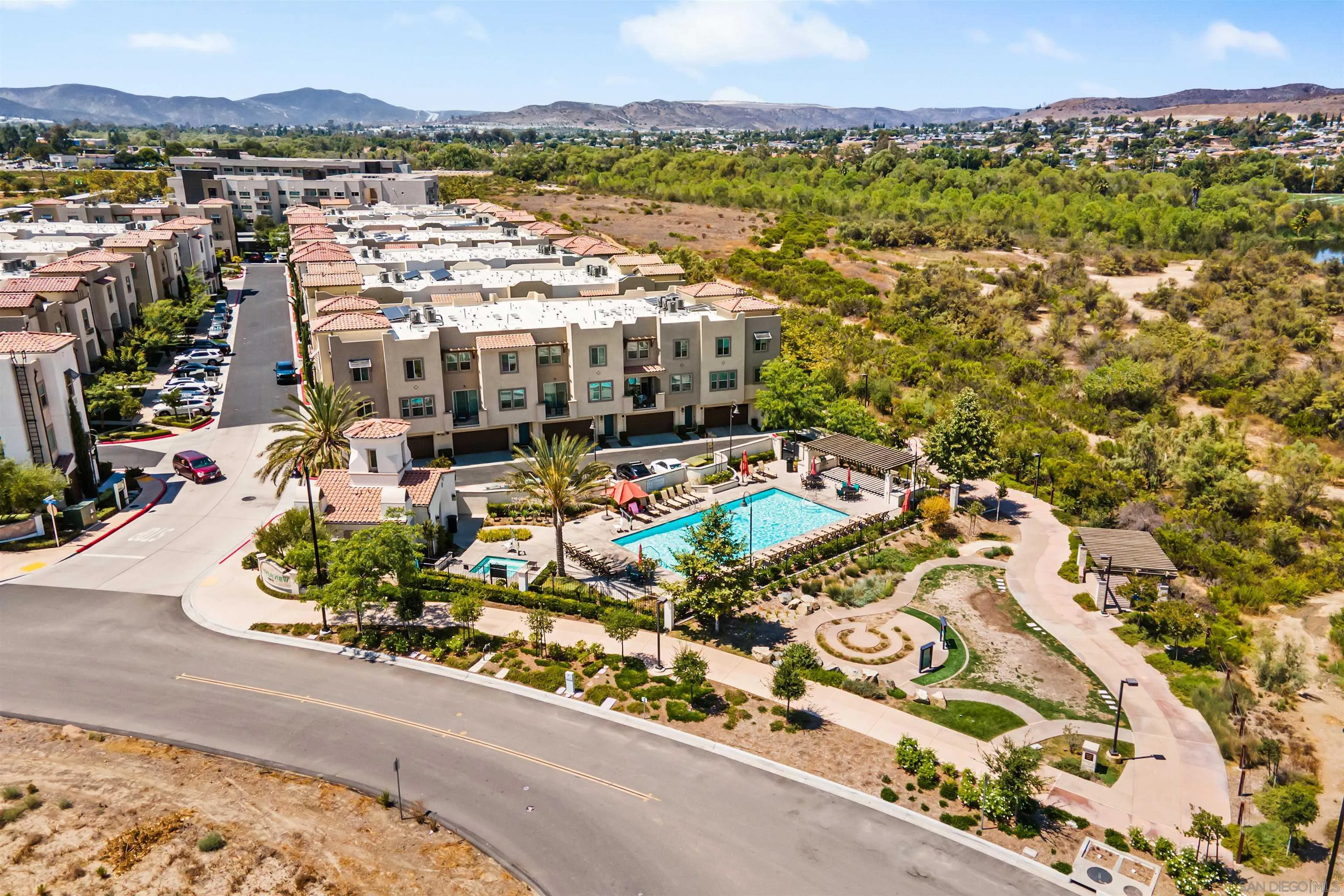 429 Lake Shore Way Santee, CA 92071 - Photo 23 of 26 an aerial view of residential houses with outdoor space and street view
