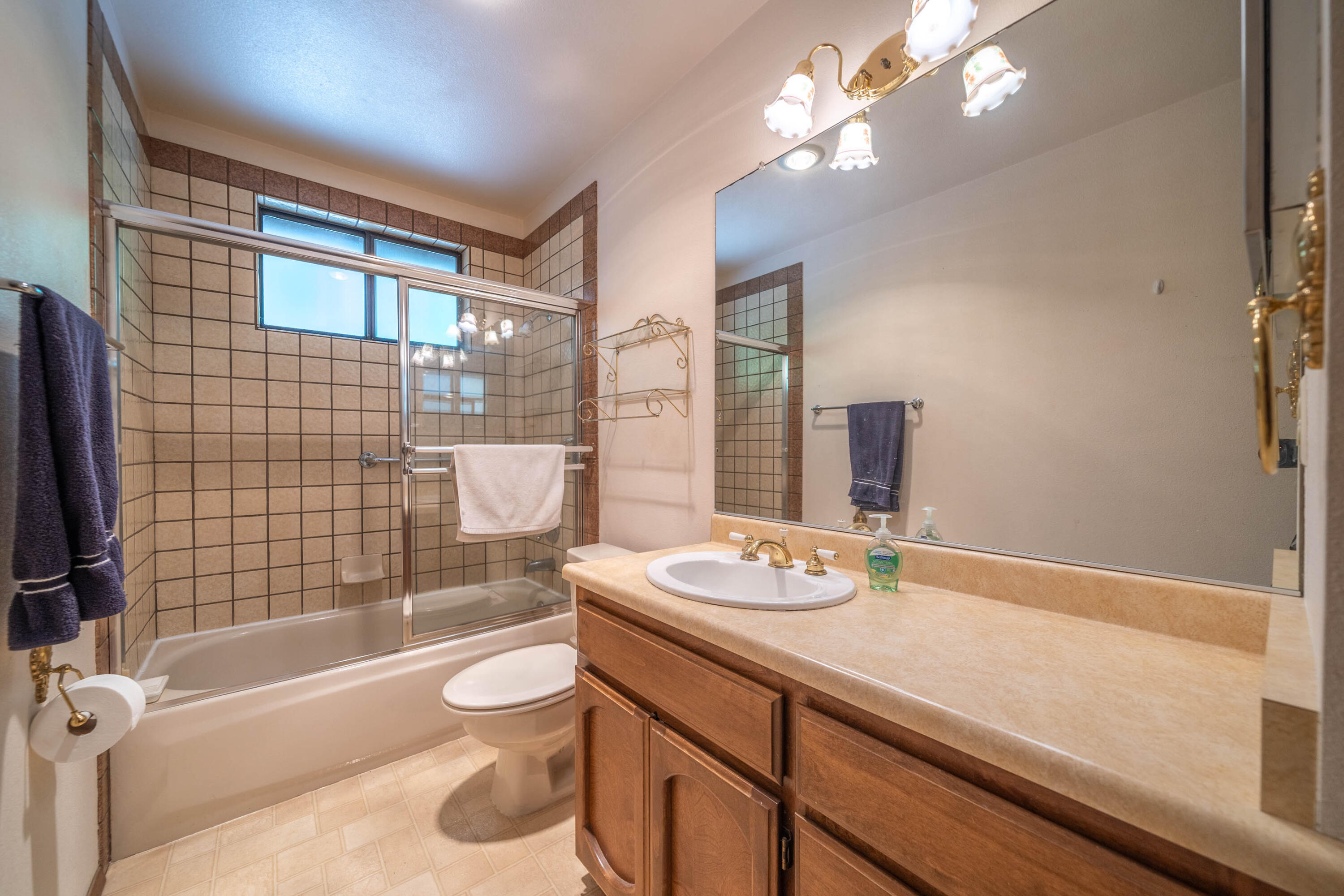 2285 Snow Lane Redding, CA 96003 - Photo 22 of 45 a bathroom with a sink a toilet and shower