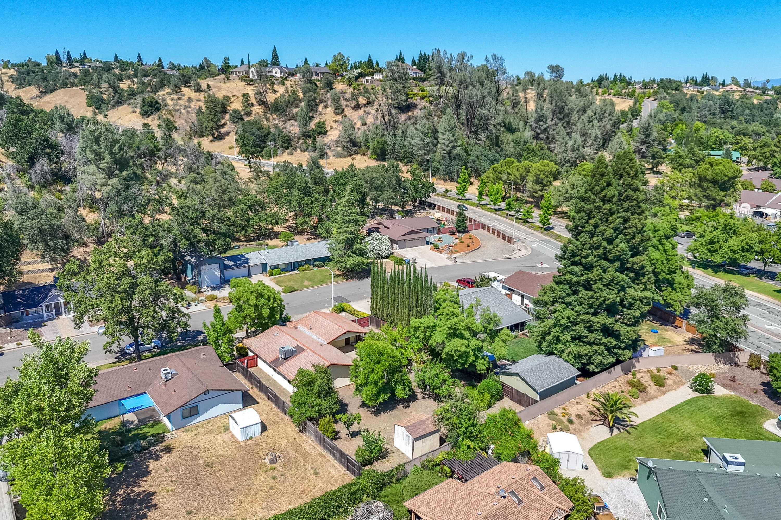 2285 Snow Lane Redding, CA 96003 - Photo 42 of 45 an aerial view of a house with outdoor space