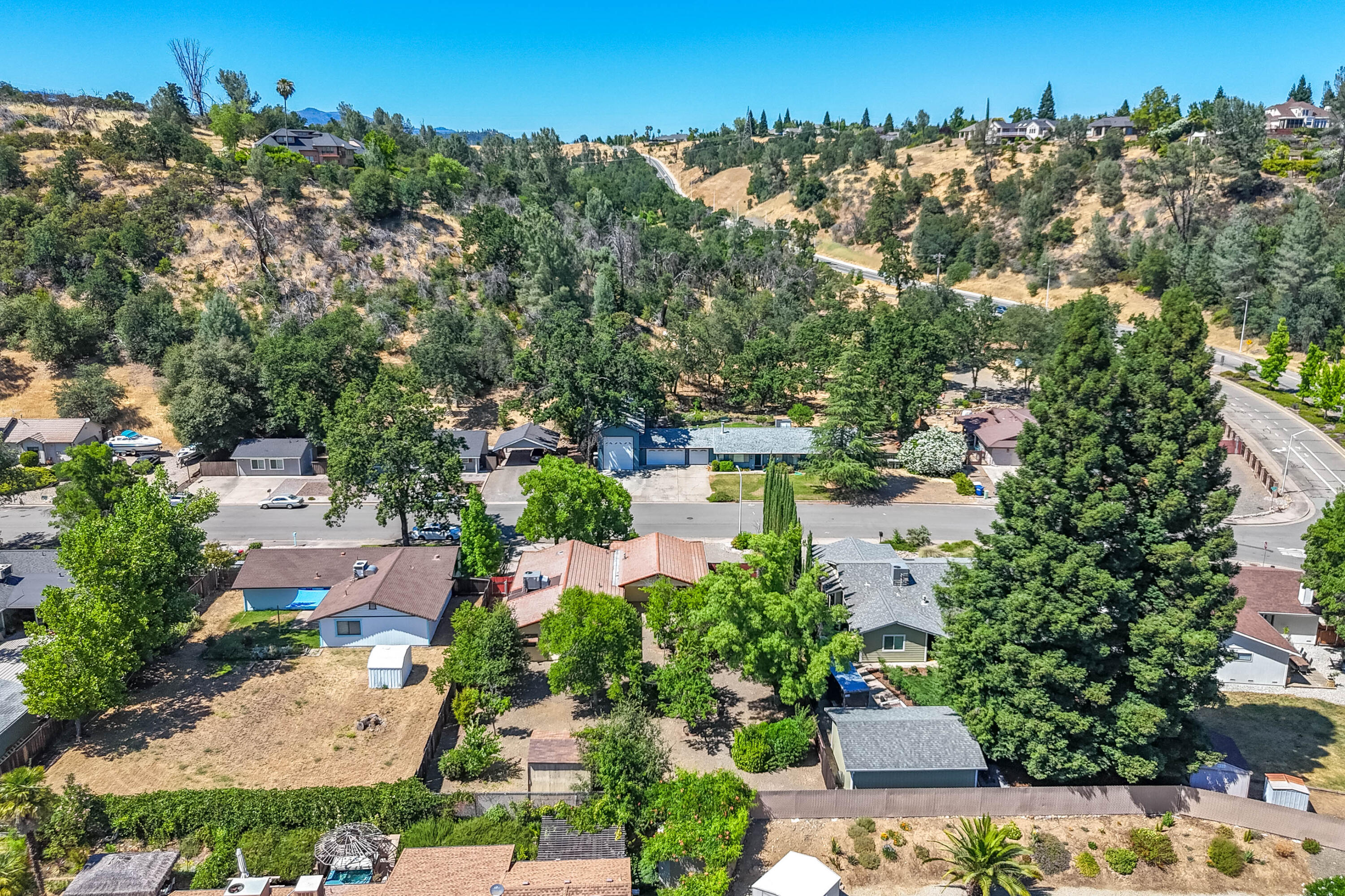 2285 Snow Lane Redding, CA 96003 - Photo 43 of 45 an aerial view of a house with a yard