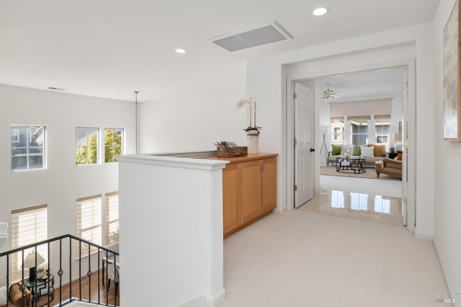 62 Richardson Road Novato, CA 94949 - Photo 13 of 26 a kitchen with kitchen island a counter top space and a view of living room