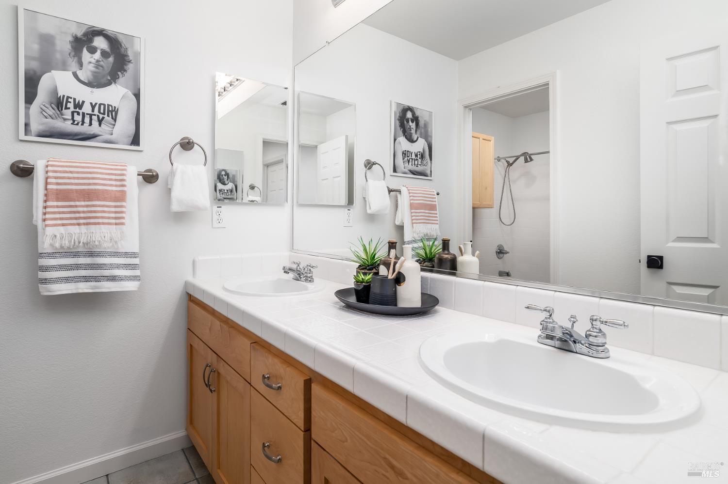 62 Richardson Road Novato, CA 94949 - Photo 18 of 26 a bathroom with a sink and a mirror